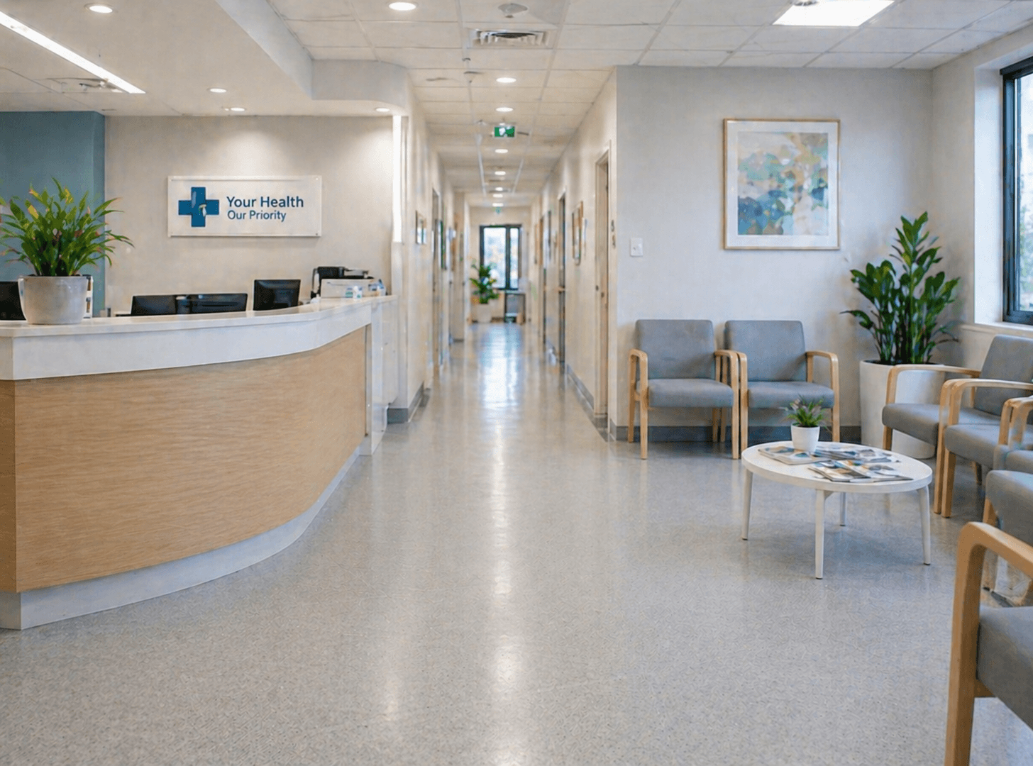 Cleaning service for medical centres