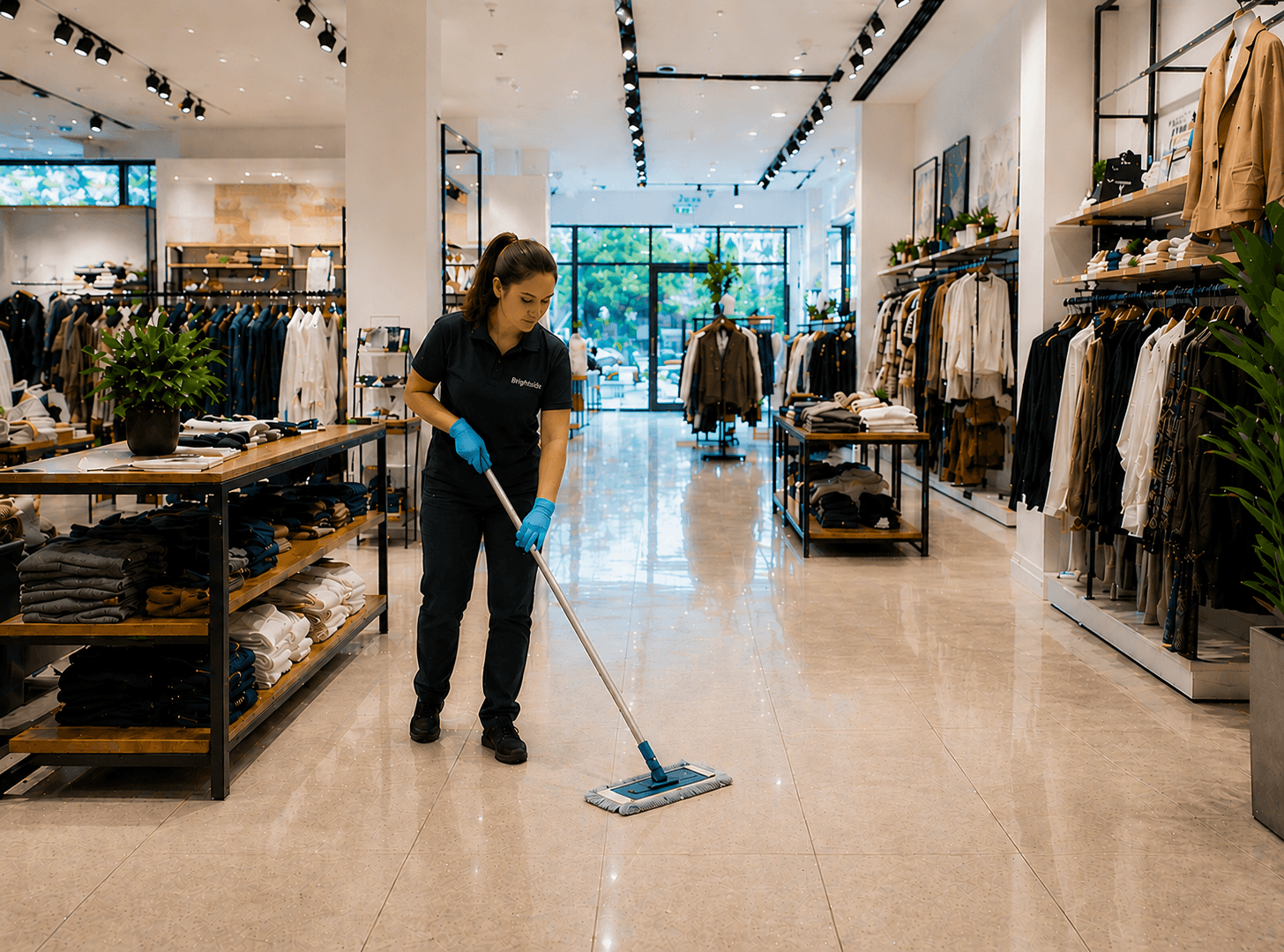 store showroom retail cleaning services for brands